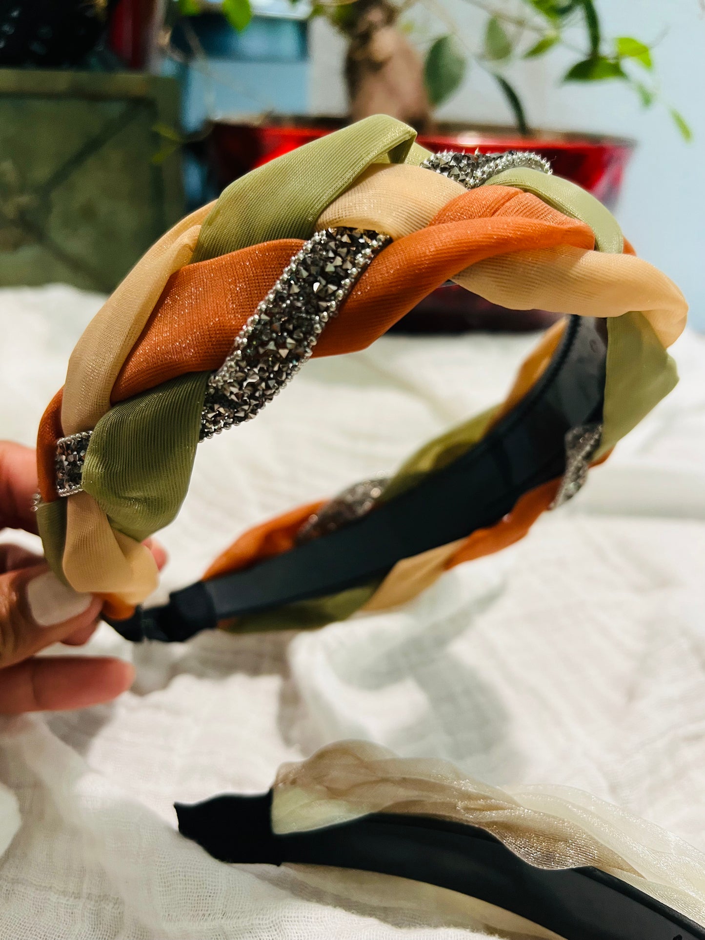 Headbands Fashion Candy, Color Pearl, Head band Custom Mesh Hair Bands