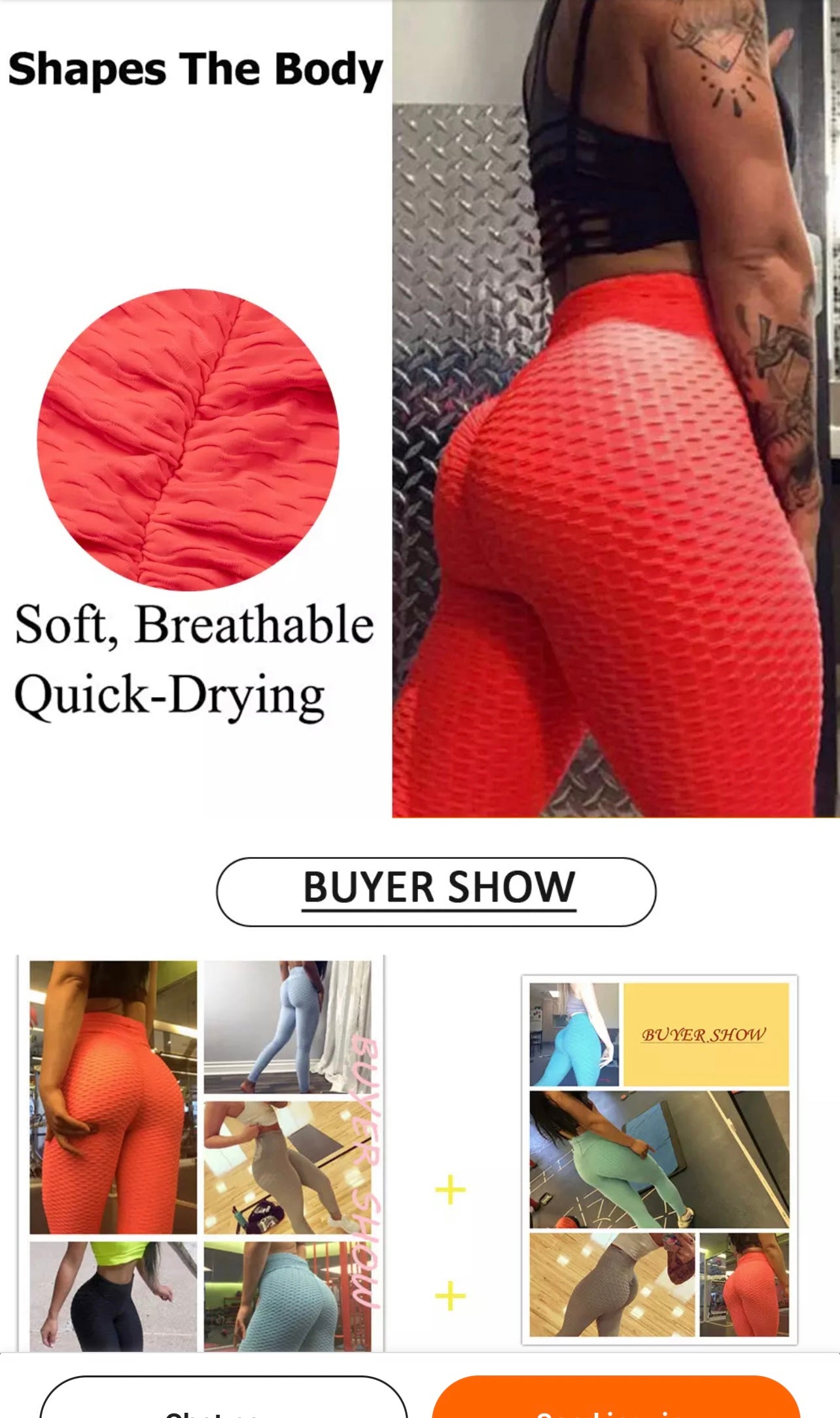 Workout Butt Lifting Leggings- Gym Fitness High Waisted Yoga Pants