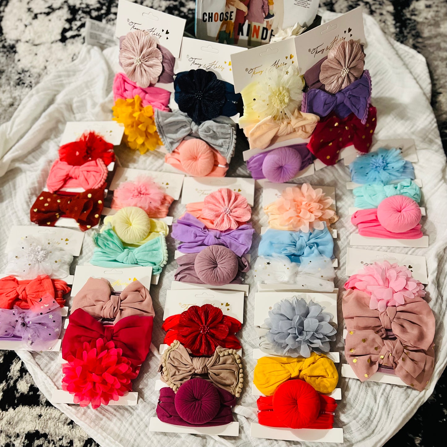 Baby Head Wrap Donut Style