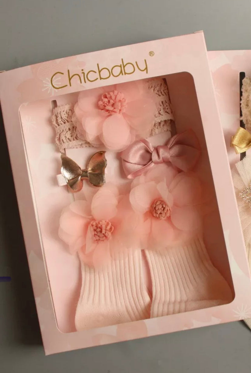 Headband, Socks Sets, and Hair Clip