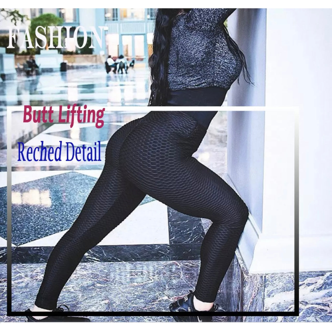 Workout Butt Lifting Leggings- Gym Fitness High Waisted Yoga Pants