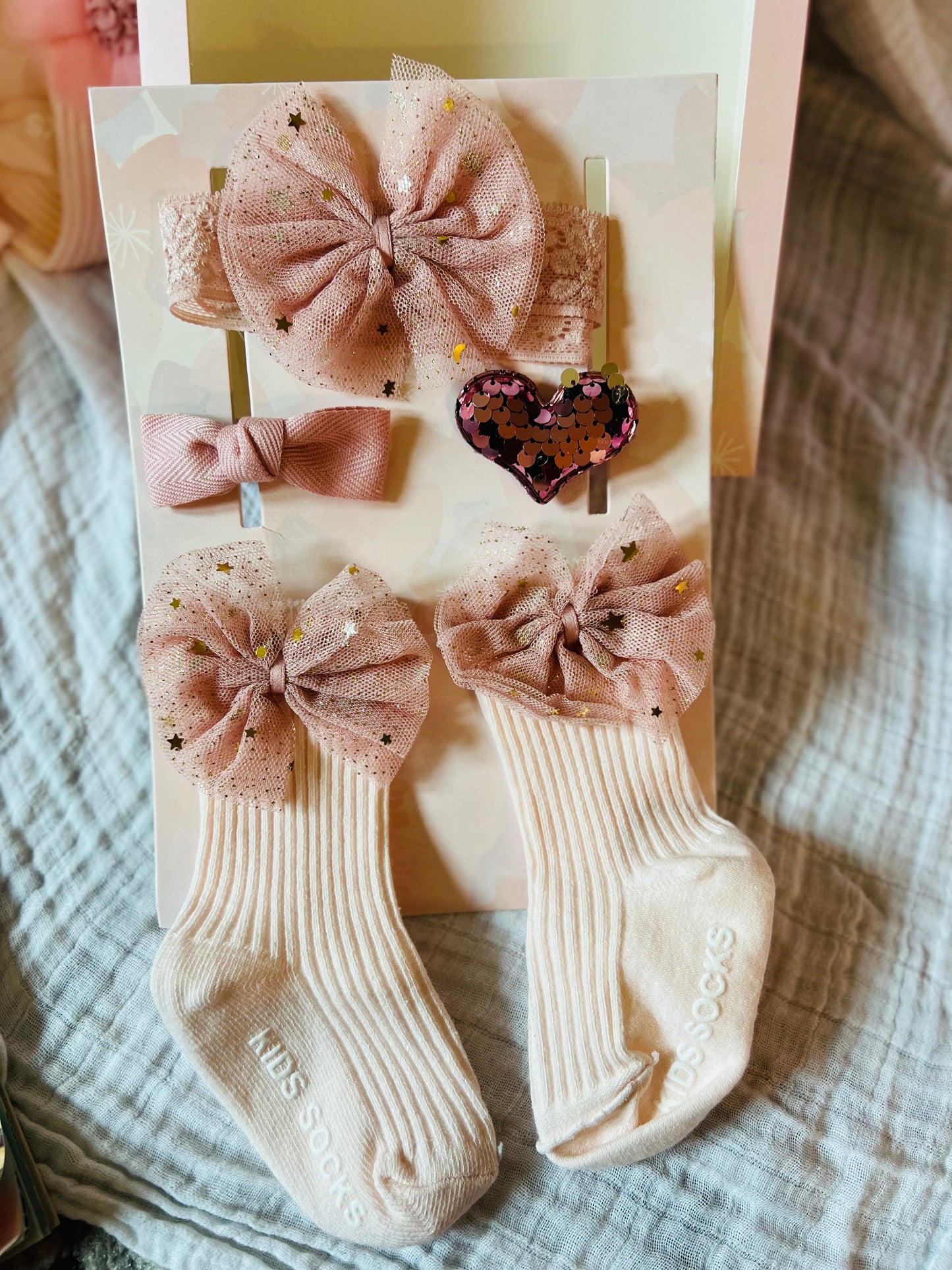 Headband, Socks Sets, and Hair Clip