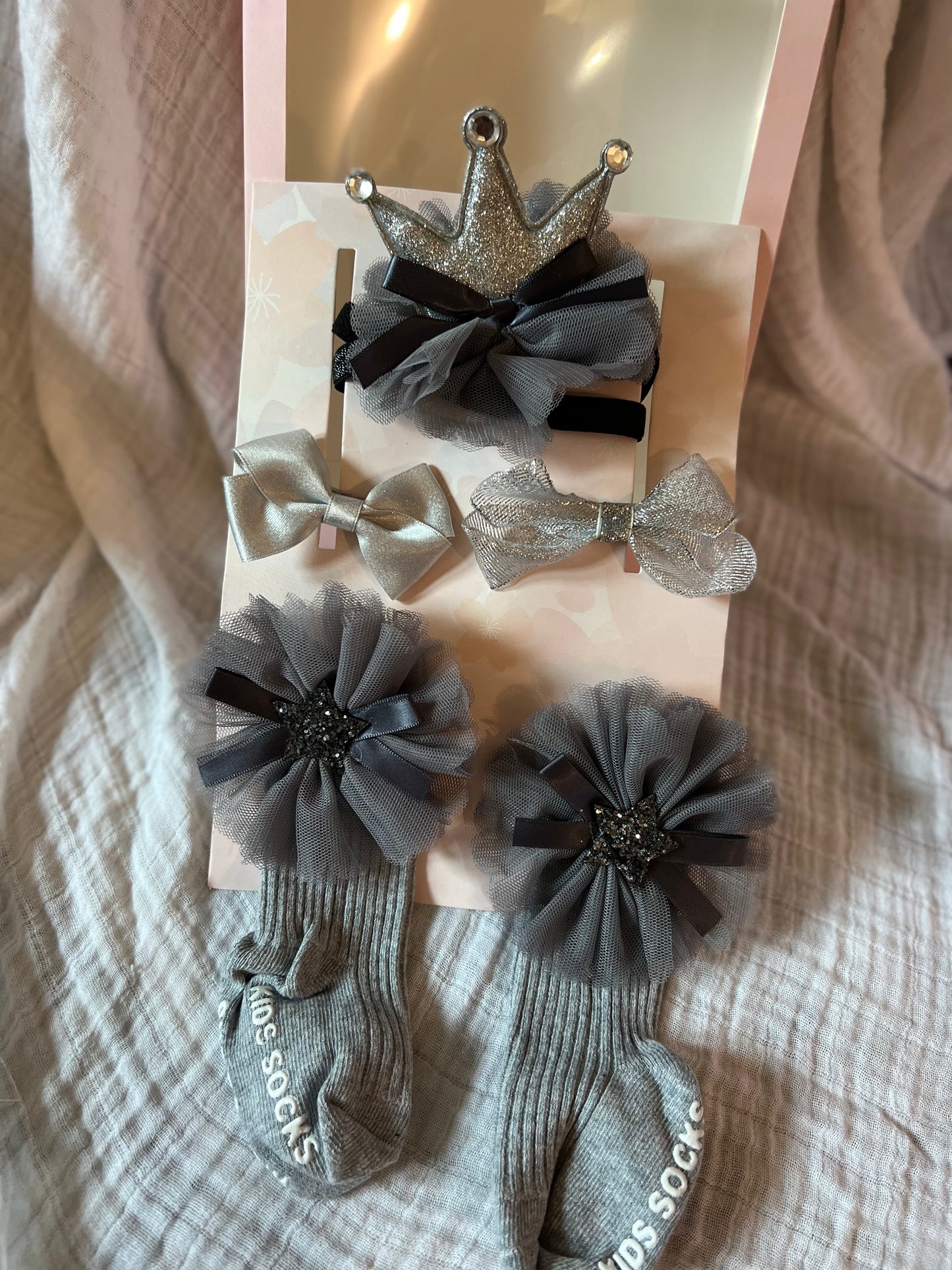 Headband, Socks Sets, and Hair Clip