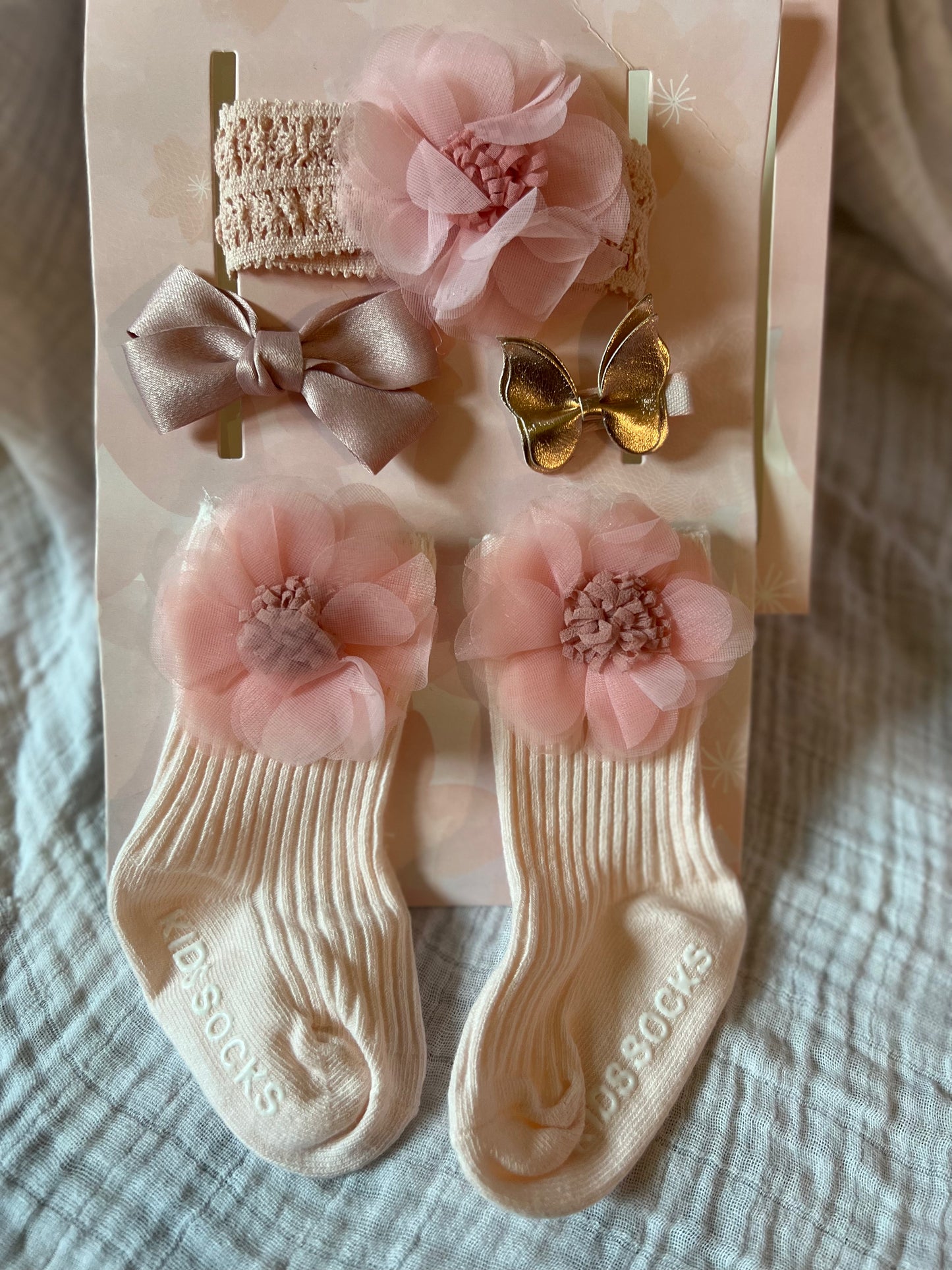 Headband, Socks Sets, and Hair Clip
