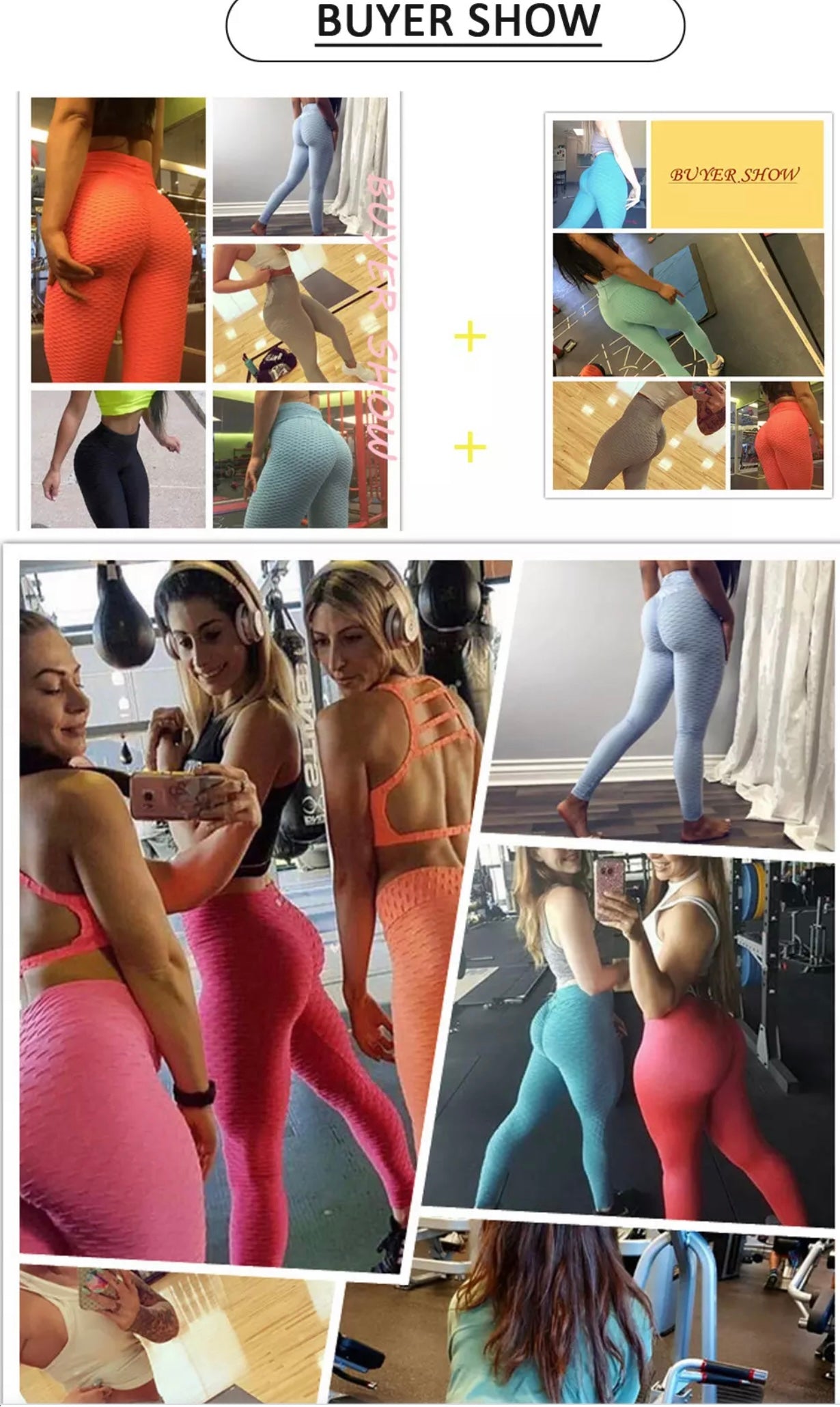 Workout Butt Lifting Leggings- Gym Fitness High Waisted Yoga Pants