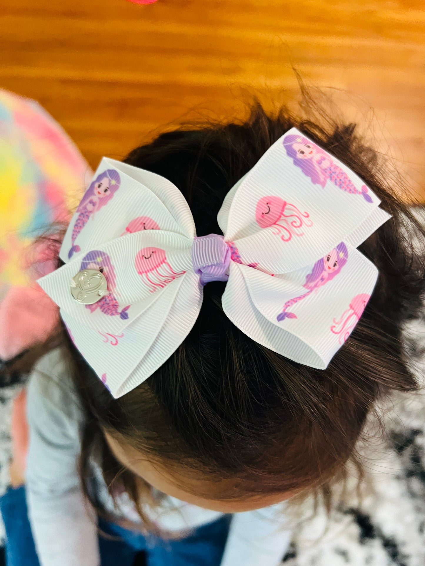 JoJo Siwa Bow 5-Inch 6 Pcs. Kids Hair Accessories.