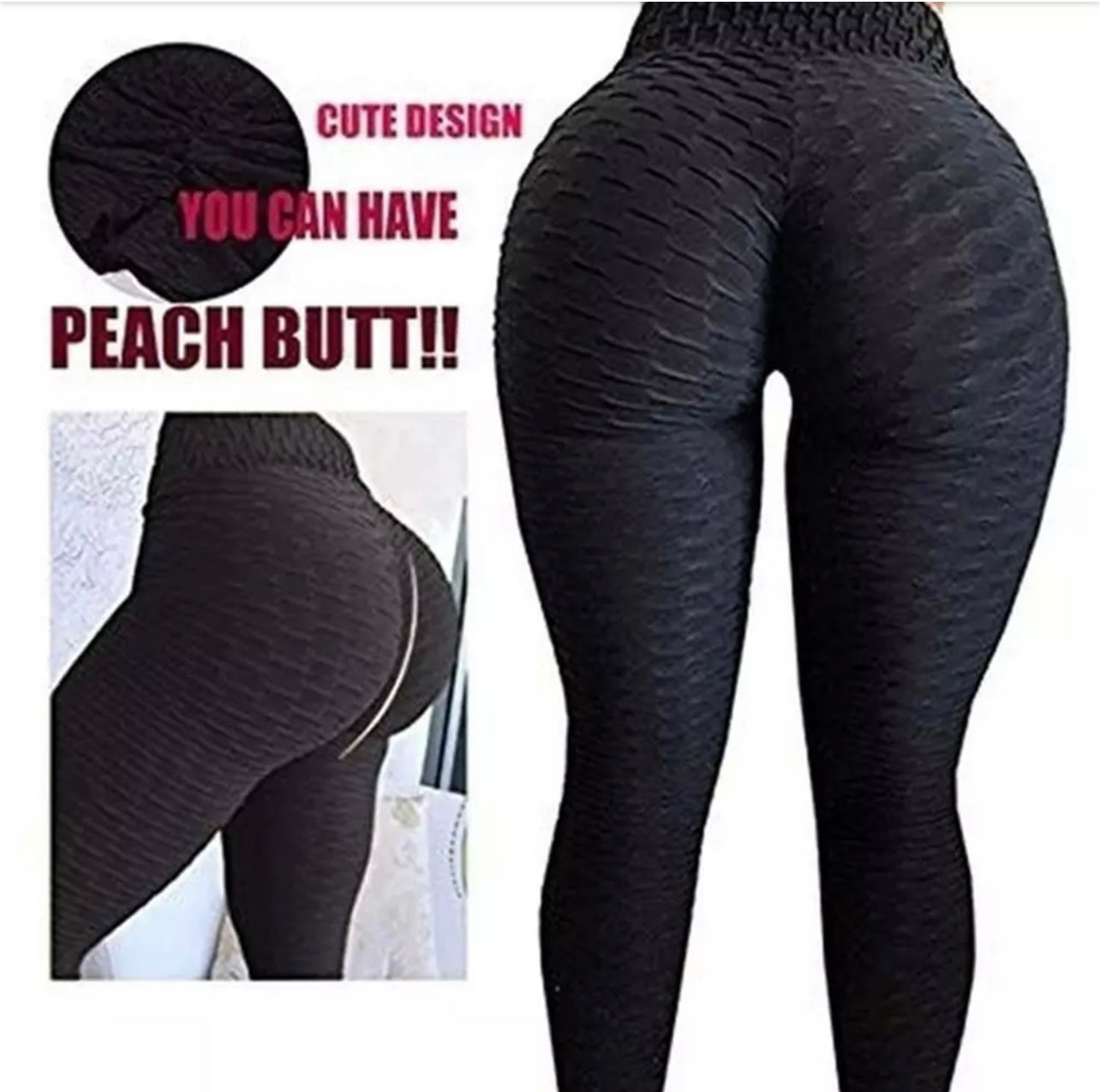 Workout Butt Lifting Leggings- Gym Fitness High Waisted Yoga Pants