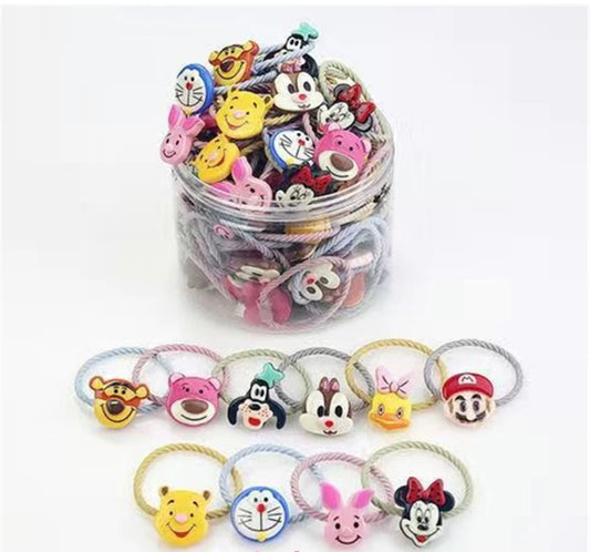 30 Pieces Luxury Resin Fruit Baby/Kids Elastic Rubber Band